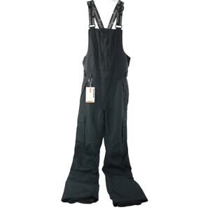 Salomon Men's Absolute Bibs Deep Black Size Regular Medium NWT